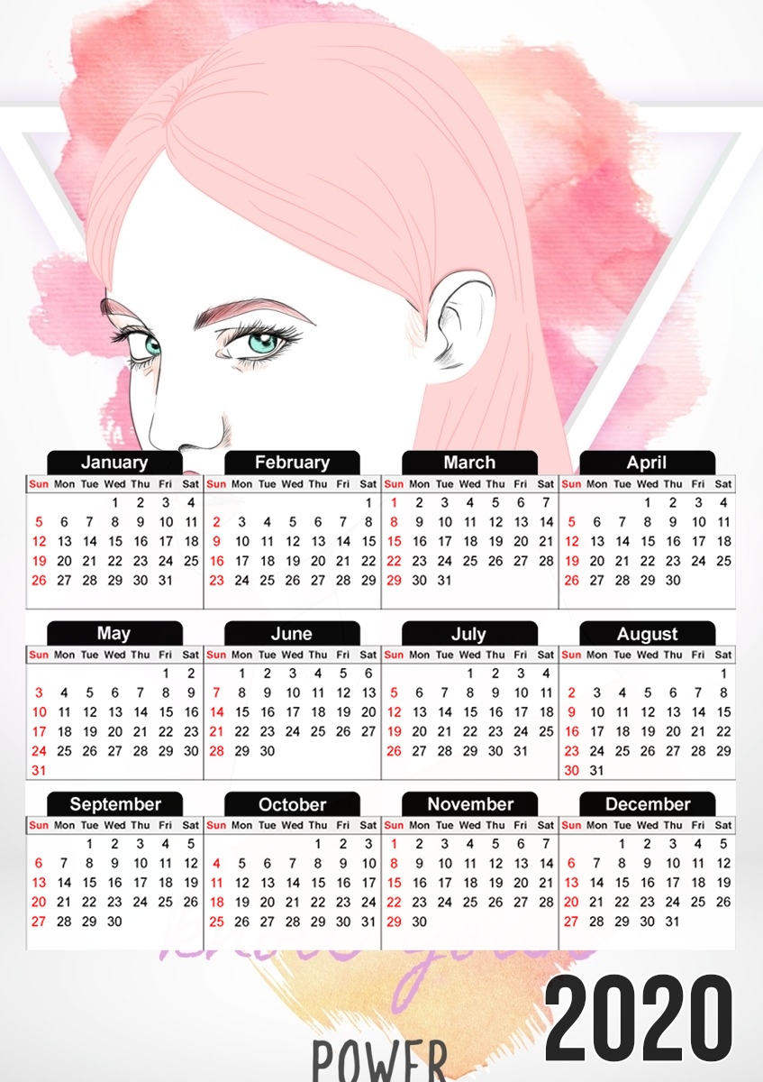  Woman Fight For power for A3 Photo Calendar 30x43cm