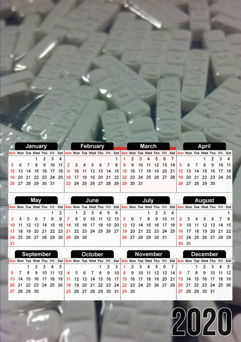  Xanax Alprazolam for A3 Photo Calendar 30x43cm