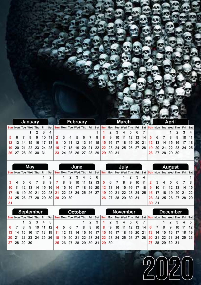  Xcom Alien Skull for A3 Photo Calendar 30x43cm