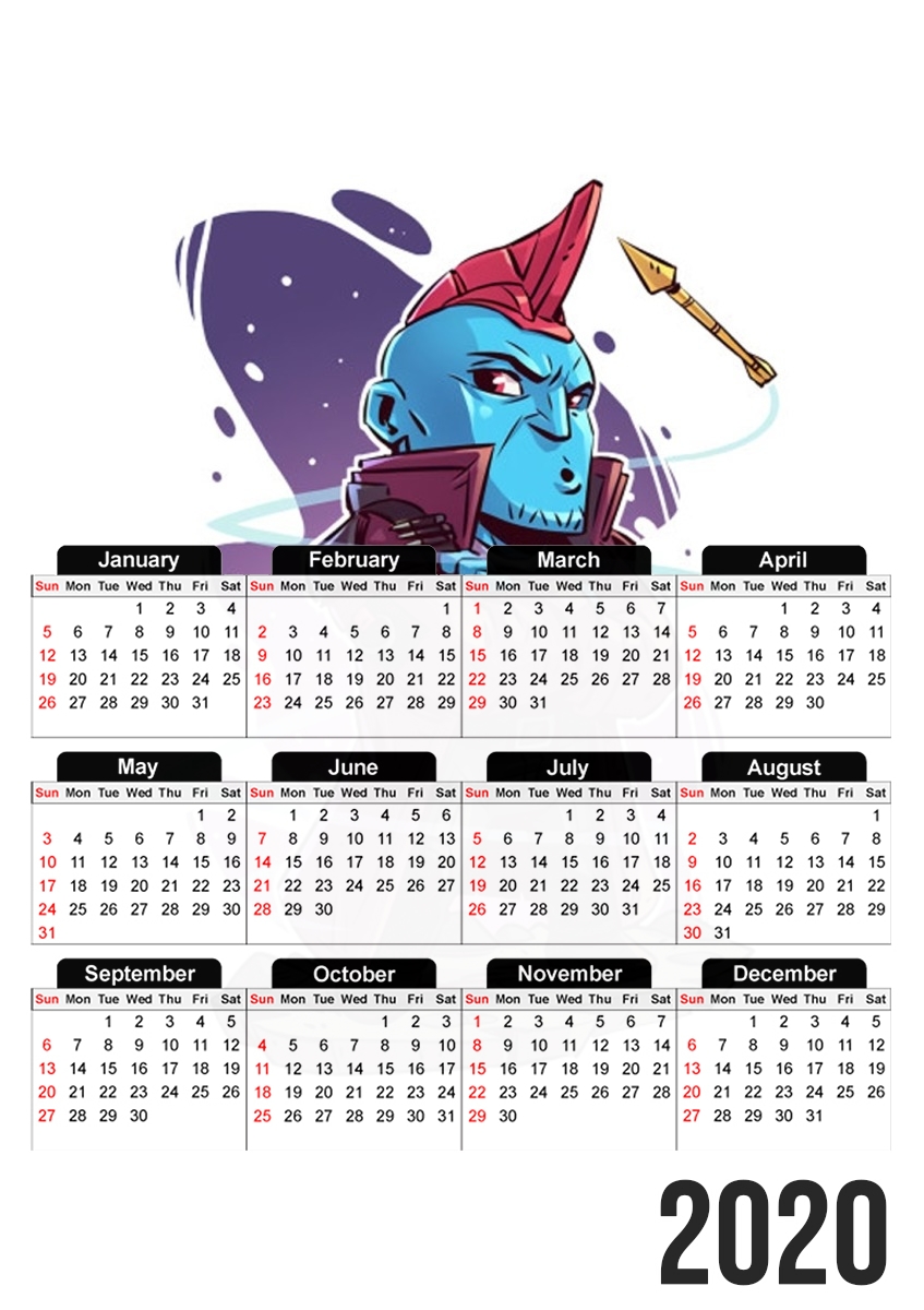  Yondu for A3 Photo Calendar 30x43cm