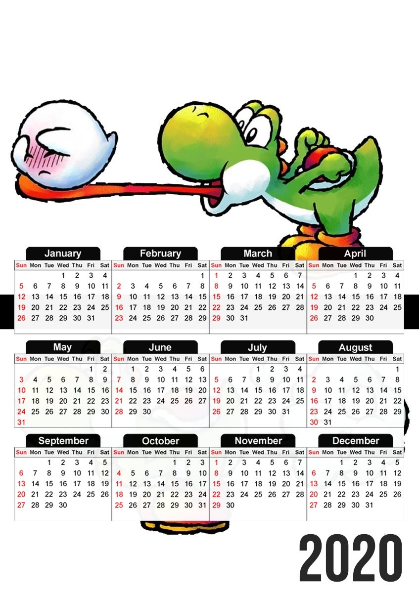  Yoshi Ghost for A3 Photo Calendar 30x43cm