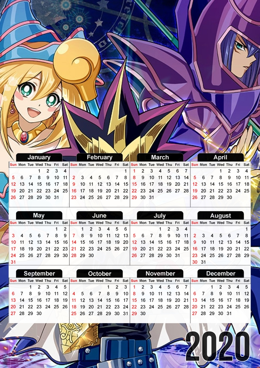  Yu-Gi-Oh - Yugi Muto FanArt for A3 Photo Calendar 30x43cm