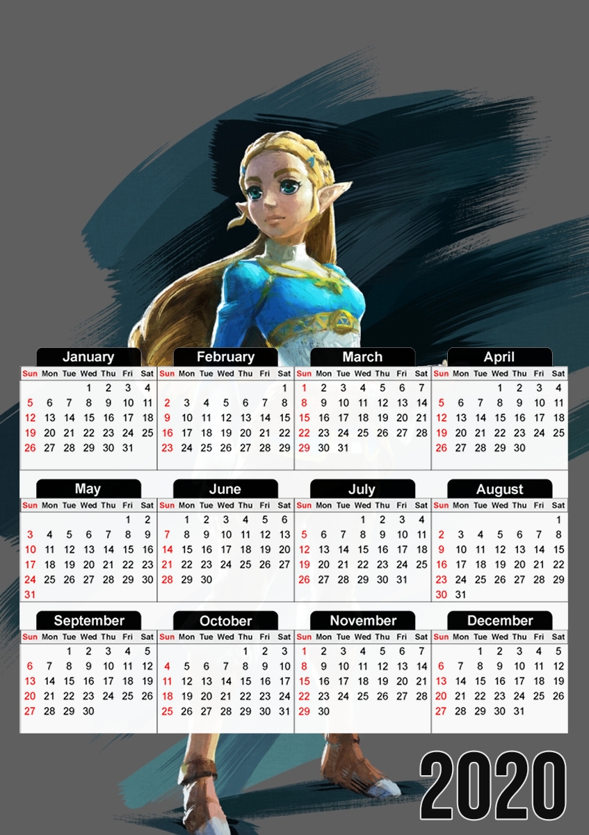  Zelda Princess for A3 Photo Calendar 30x43cm