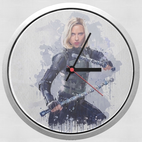  Black Widow Watercolor art for Wall clock