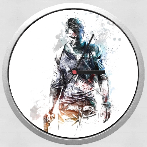  Uncharted Nathan Drake Watercolor Art for Wall clock