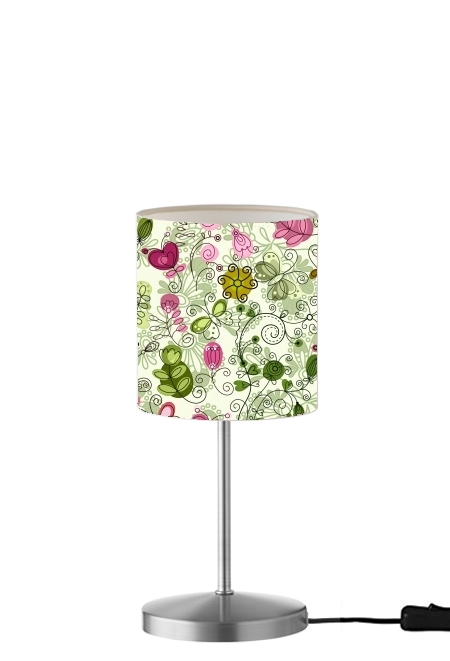 doodle flowers for Table / bedside lamp