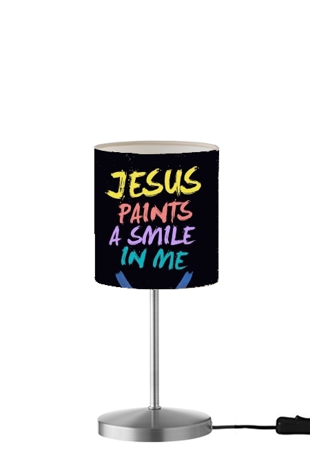  Jesus paints a smile in me Bible for Table / bedside lamp