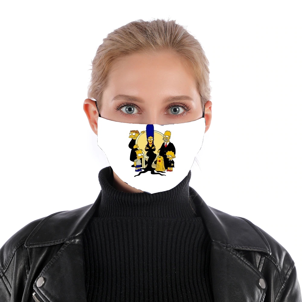  Adams Familly x Simpsons for Nose Mouth Mask
