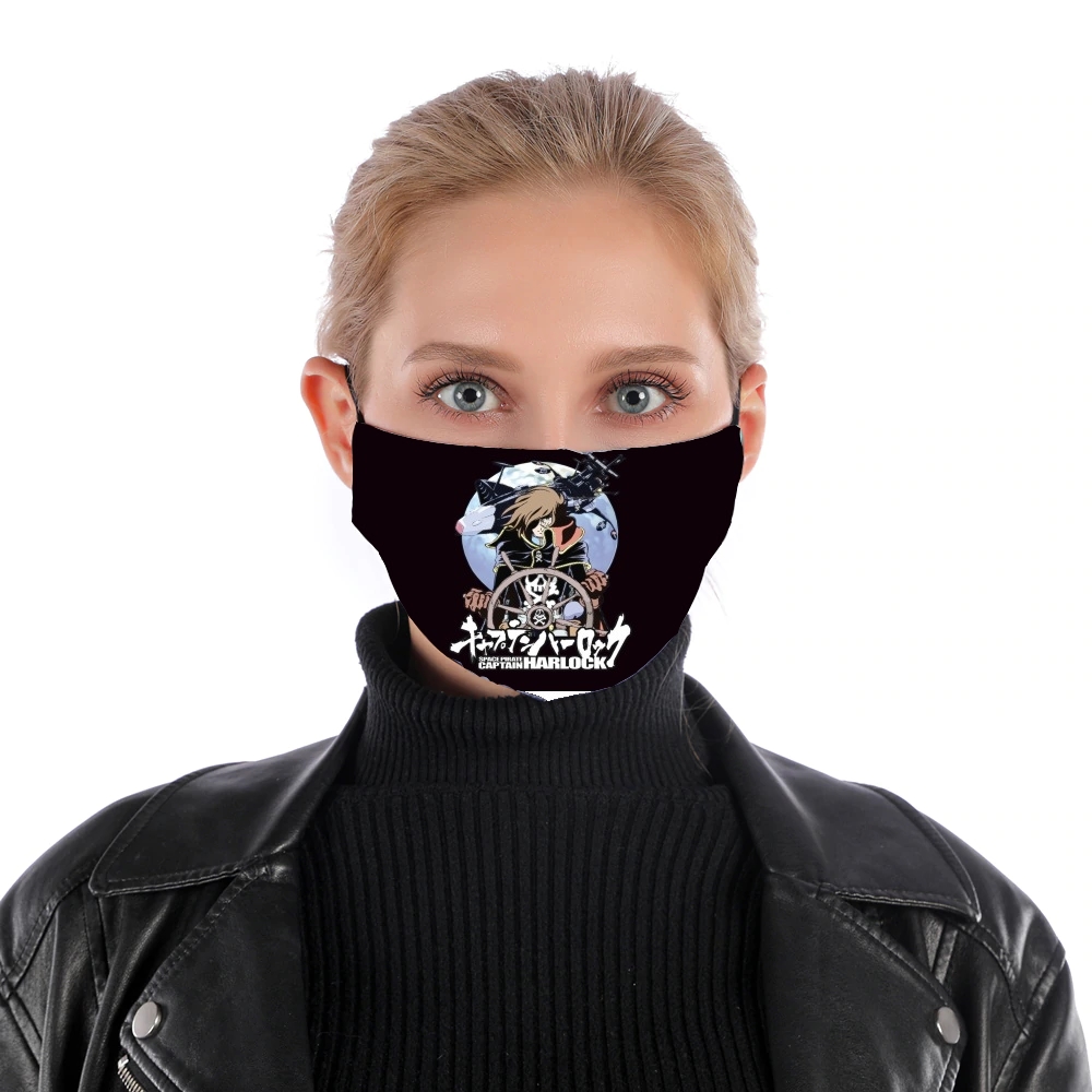  Space Pirate - Captain Harlock for Nose Mouth Mask