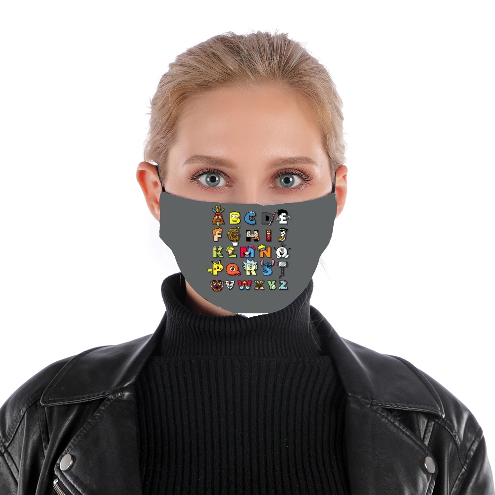  Alphabet Geek for Nose Mouth Mask