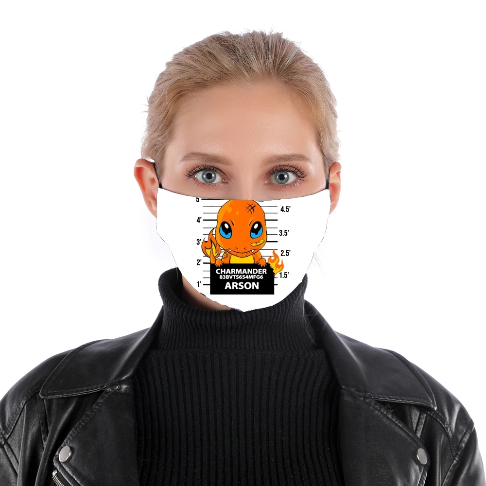  Charmander Jail for Nose Mouth Mask