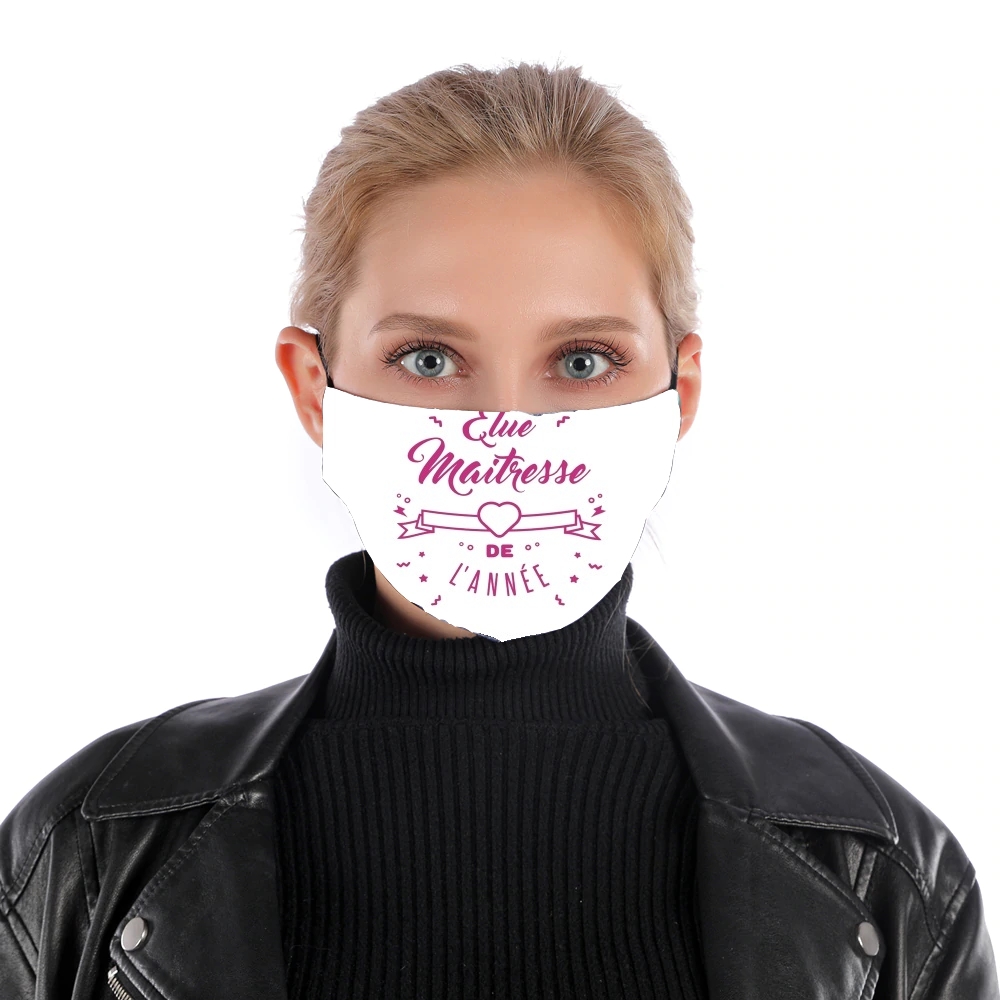  Elu maitresse de lannee cadeau professeur for Nose Mouth Mask