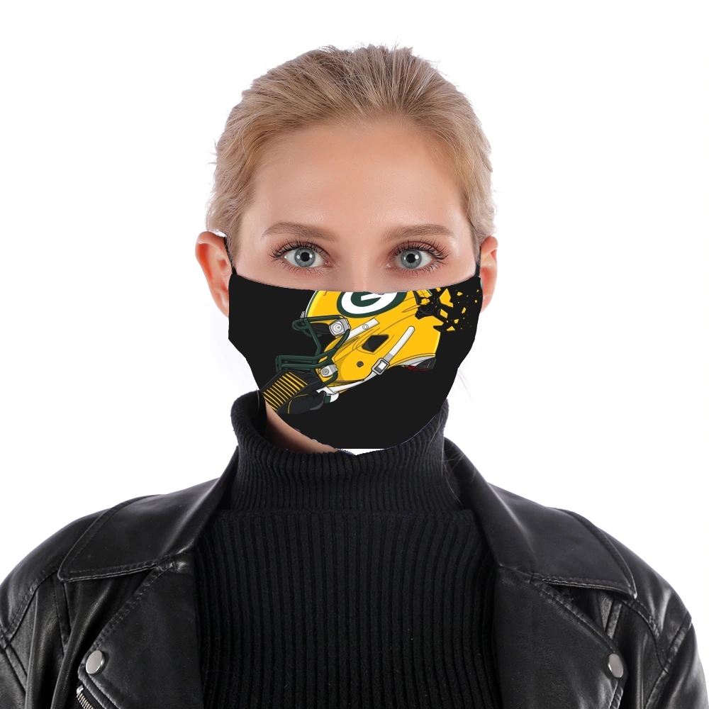  Football Helmets Green Bay for Nose Mouth Mask