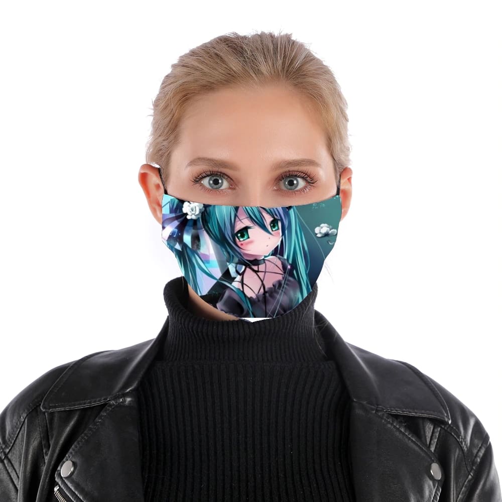  Hatsune Miku Sadness for Nose Mouth Mask