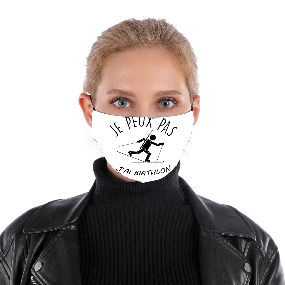  Je peux pas jai biathlon for Nose Mouth Mask