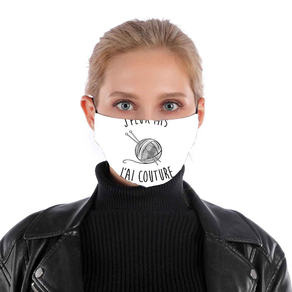  Je peux pas jai couture for Nose Mouth Mask