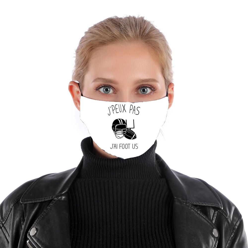  Je peux pas jai Foot US for Nose Mouth Mask