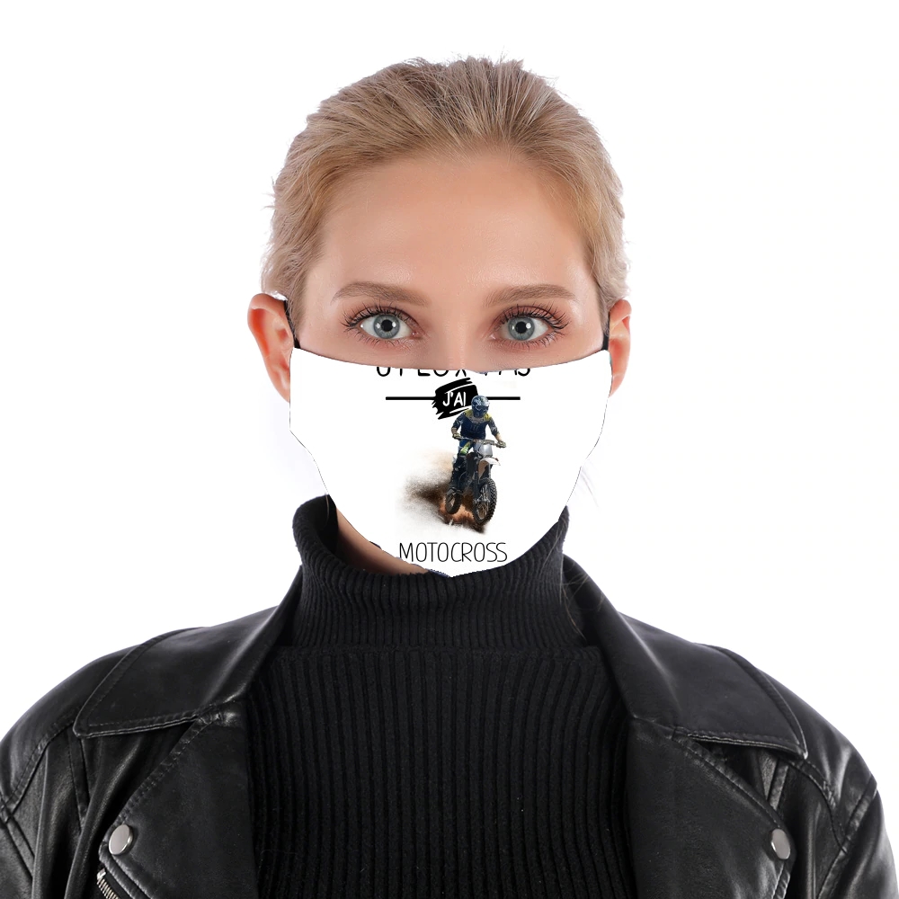  Je peux pas jai motocross for Nose Mouth Mask