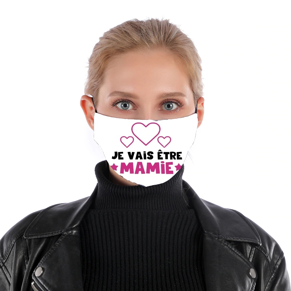  Je vais etre mamie for Nose Mouth Mask