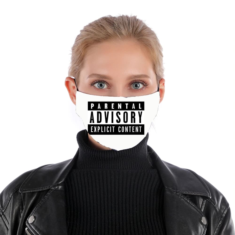  Parental Advisory Explicit Content for Nose Mouth Mask