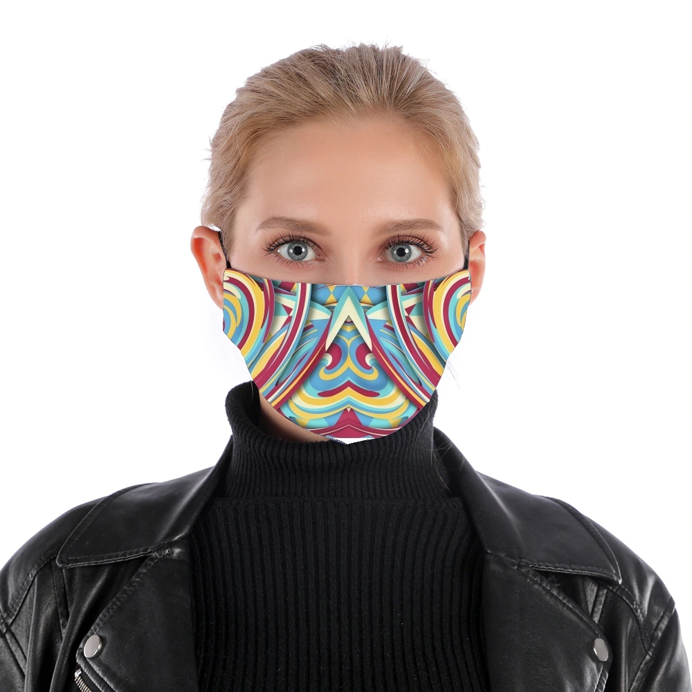  Spiral Color for Nose Mouth Mask