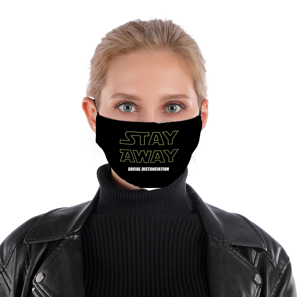  Stay Away Social Distance for Nose Mouth Mask