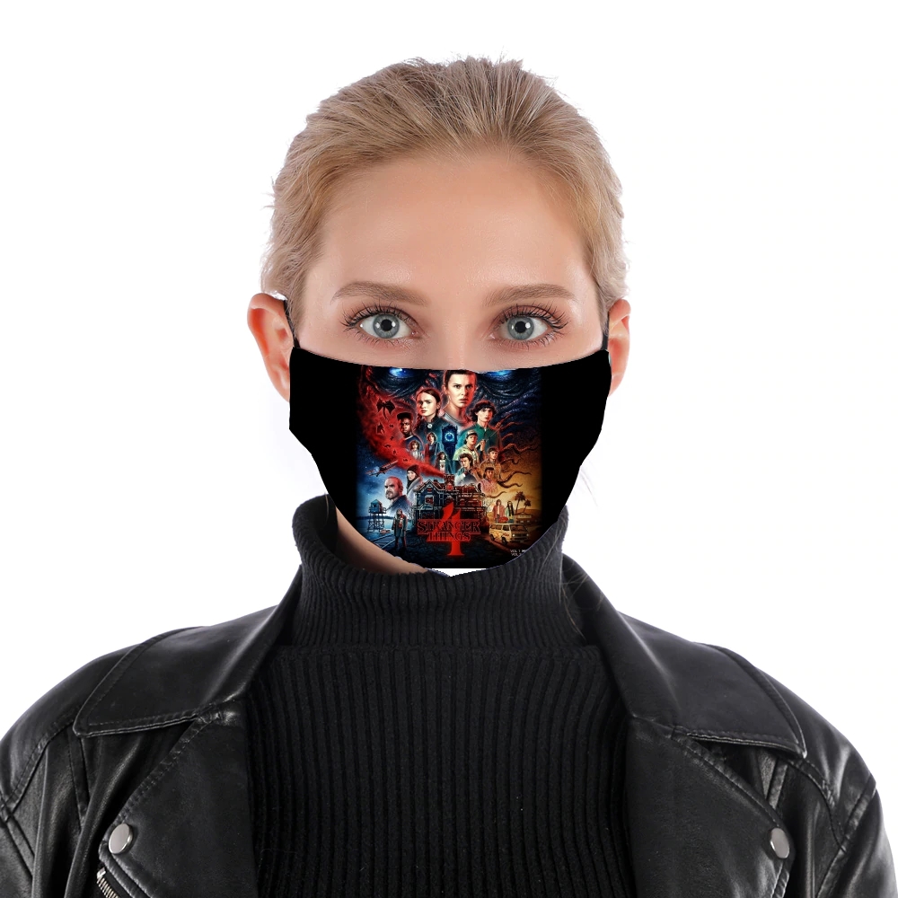  Stranger Things Season 4 for Nose Mouth Mask