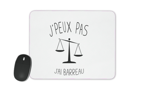  Je peux pas jai barreau Cadeau futur Avocat for Mousepad