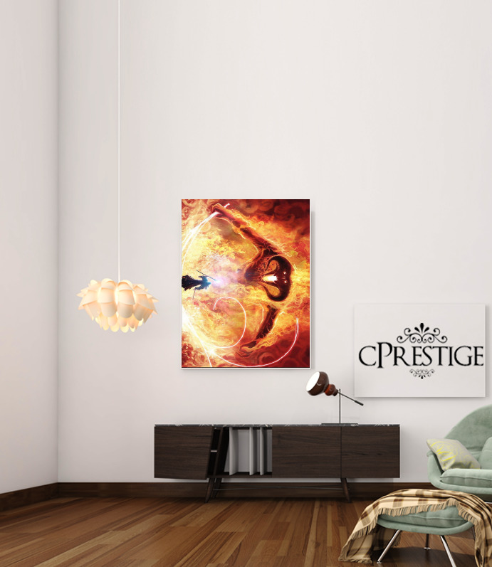  Balrog Fire Demon for Art Print Adhesive 30*40 cm