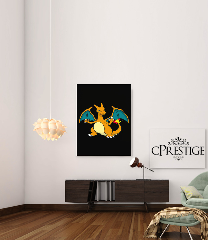  Charizard Fire for Art Print Adhesive 30*40 cm