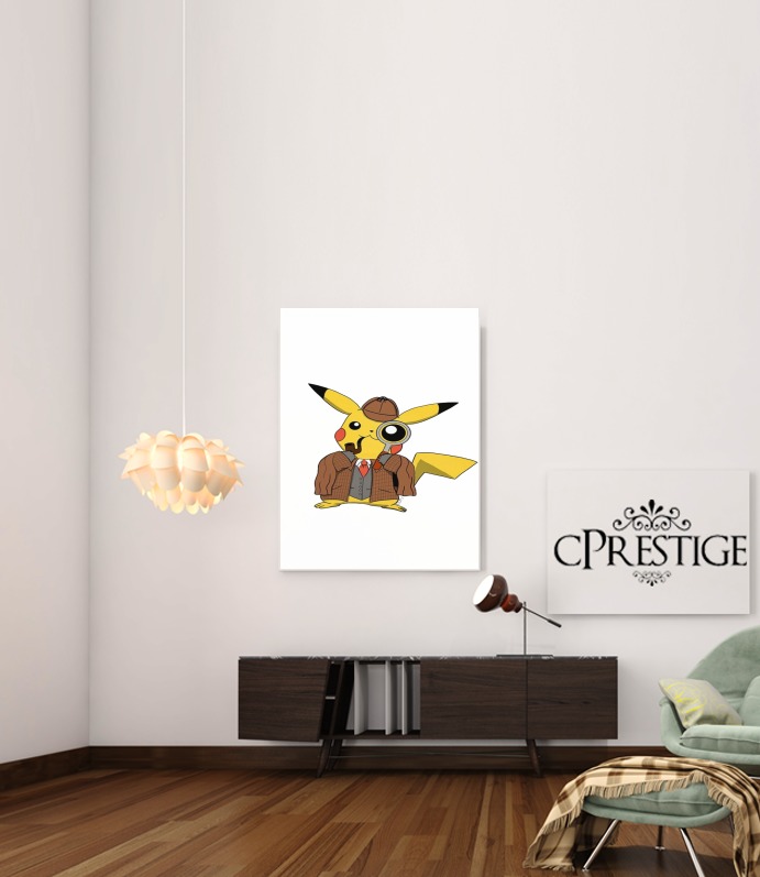  Detective Pikachu x Sherlock for Art Print Adhesive 30*40 cm