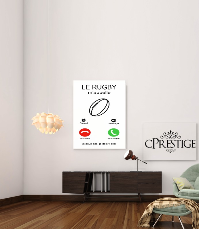  Le rugby mappelle for Art Print Adhesive 30*40 cm