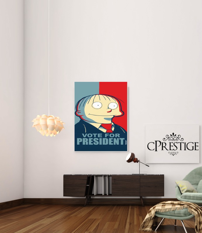  ralph wiggum vote for president for Art Print Adhesive 30*40 cm