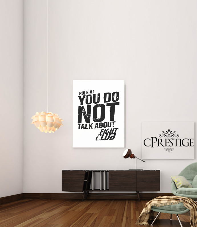  Rule 1 You do not talk about Fight Club for Art Print Adhesive 30*40 cm