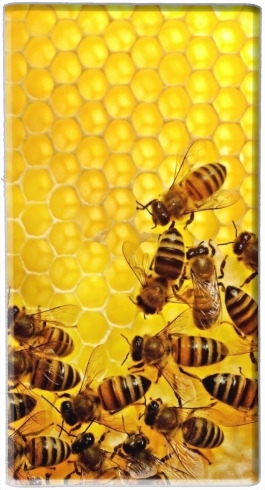  Bee in honey hive for Powerbank Universal Emergency External Battery 7000 mAh