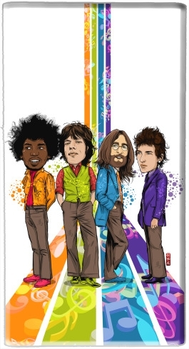  Music Legends: Lennon, Jagger, Dylan & Hendrix for Powerbank Universal Emergency External Battery 7000 mAh