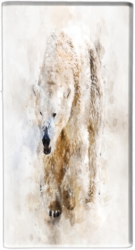  Abstract watercolor polar bear for Powerbank Micro USB Emergency External Battery 1000mAh