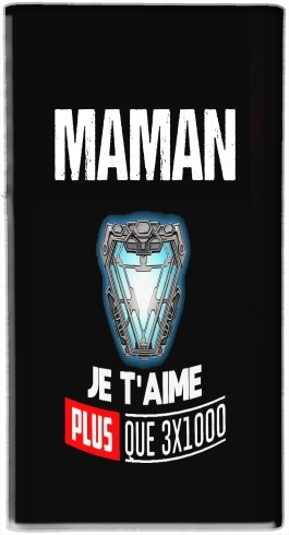  Maman je taime plus que 3x1000 for Powerbank Micro USB Emergency External Battery 1000mAh