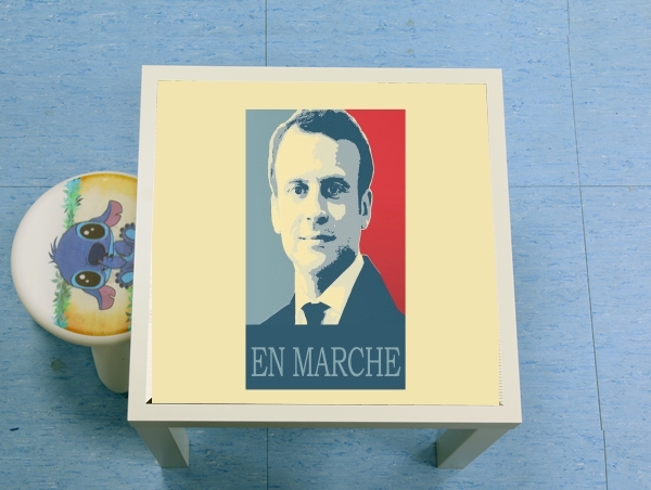  Macron Propaganda En marche la France for Low table