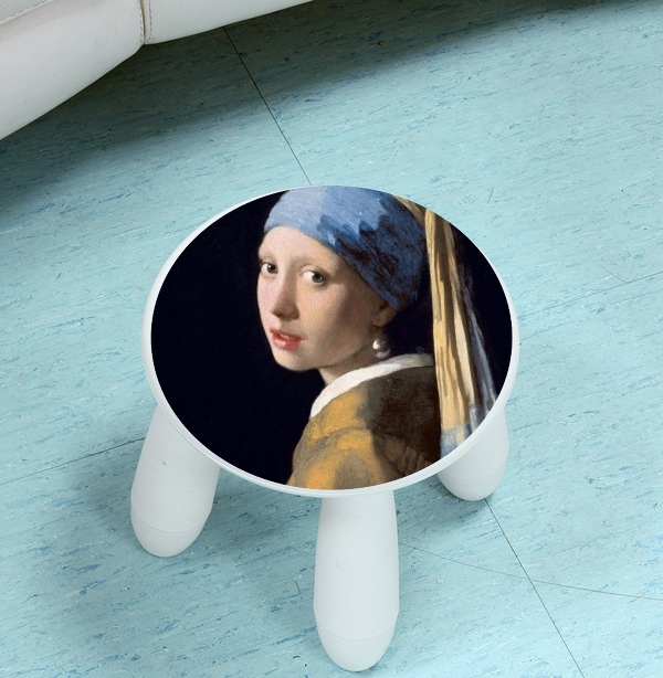  Girl with a Pearl Earring for Stool Children