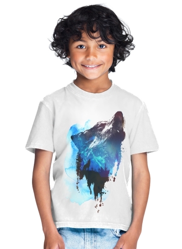  Alone as a wolf for Kids T-Shirt