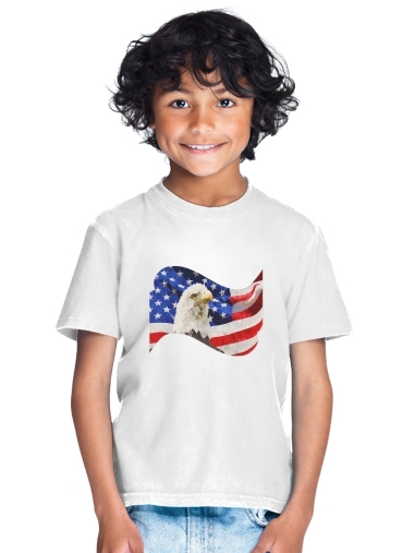  American Eagle and Flag for Kids T-Shirt