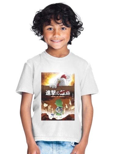  Attack On Chicken for Kids T-Shirt