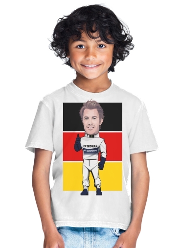  MiniRacers: Nico Rosberg - Mercedes Formula One Team for Kids T-Shirt