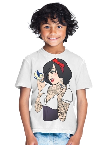  Snow White Tattoo Bird for Kids T-Shirt