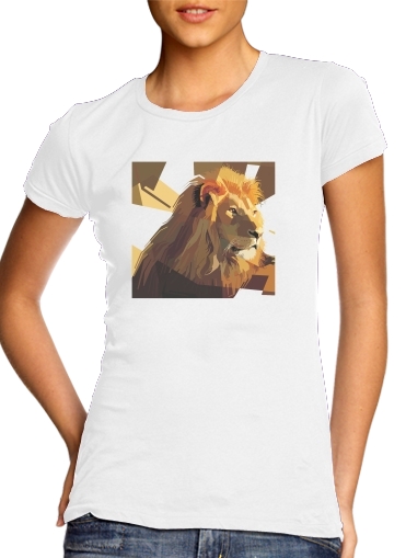  Lion Geometric Brown for Women's Classic T-Shirt