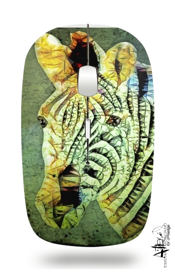  abstract zebra for Wireless optical mouse with usb receiver