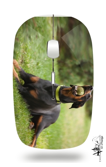  Adult Doberman for Wireless optical mouse with usb receiver