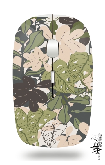  BOHEMIAN TROPICAL FOLIAGE for Wireless optical mouse with usb receiver