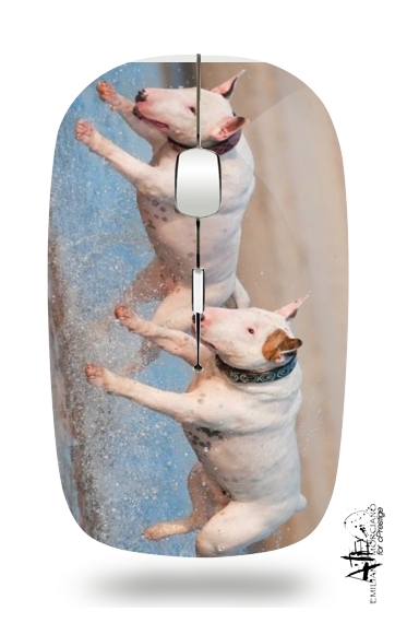  bull terrier Dogs for Wireless optical mouse with usb receiver